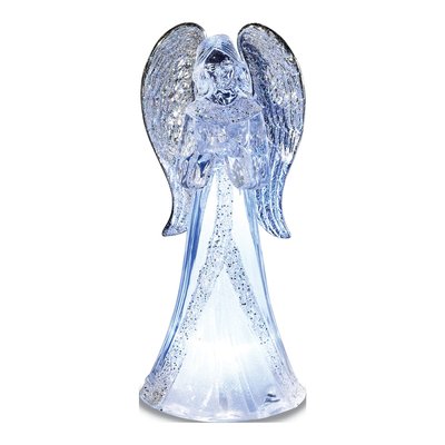 LED Lighted Acrylic Angel Figurine 2-Piece Set – view 2