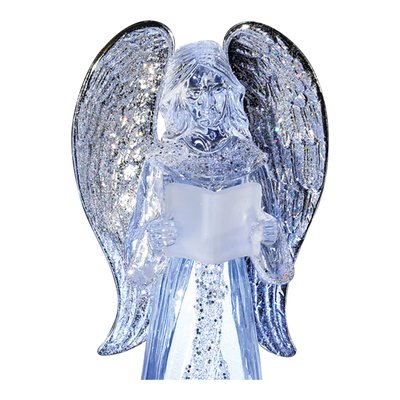 LED Lighted Acrylic Angel Figurine 2-Piece Set – view 5