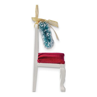 Christmas Wreath Memorial Wooden Chair Ornament – view 2
