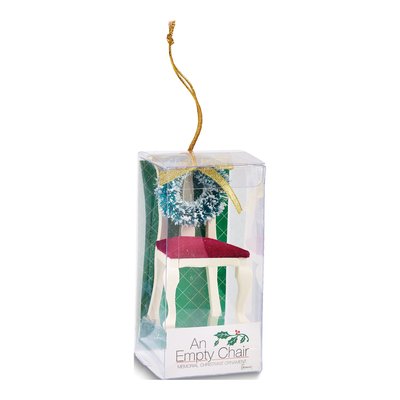Christmas Wreath Memorial Wooden Chair Ornament – view 5