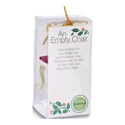 Christmas Wreath Memorial Wooden Chair Ornament – view 6