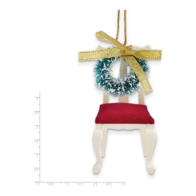 Christmas Wreath Memorial Wooden Chair Ornament – view 7