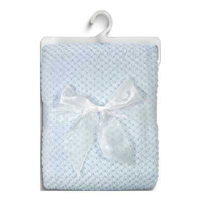 Blue Bumpy Corn Fleece Baby Blanket