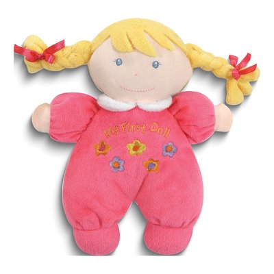 Hot Pink Blonde Hair Plush - My First Doll Gift