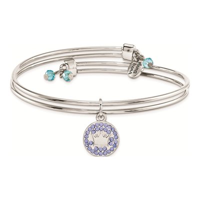 It's a Boy Silver-Tone Bangle Bracelet & Card