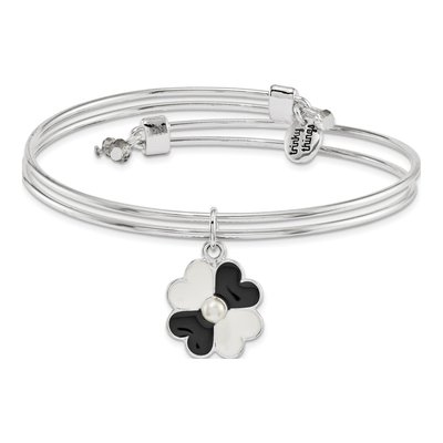 Silver-Tone Mother of the Groom Bangle Bracelet & Card