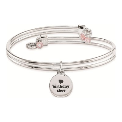 Trinky Things Birthday Girl Silver-Plated Bangle – view 2
