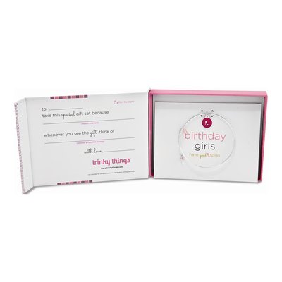 Trinky Things Birthday Girl Silver-Plated Bangle – view 3
