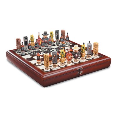 Jack Daniel's Lynchburg Wooden Chess Set