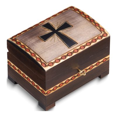 Handcrafted Wooden Cross Keepsake Box