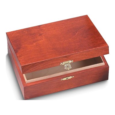 Wood Keepsake Box with Hasp