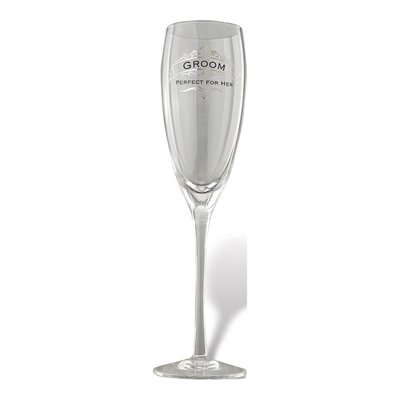 Insignia Groom Toasting Glass