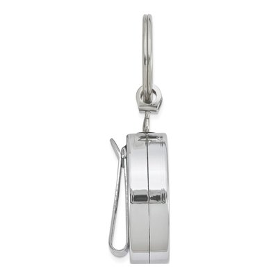 Engravable Silver-Tone Retractable Key Ring – view 2