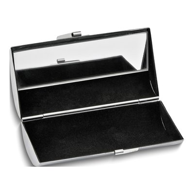 Silver-Tone Engravable Lipstick Case with Mirror – view 3