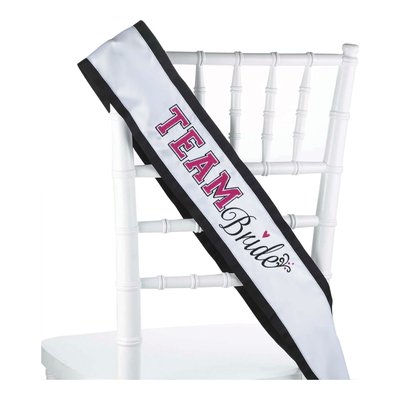 Satin Team Bride Sash for Bachelorette Parties