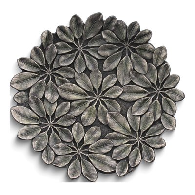 Schefflera Leaves Bronze-Tone Resin Dish