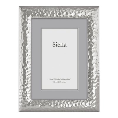 Silver-Plated Hammered 8x10 Photo Frame