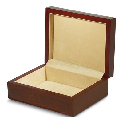 Walnut Finish Wooden Keepsake Jewelry Box – view 2