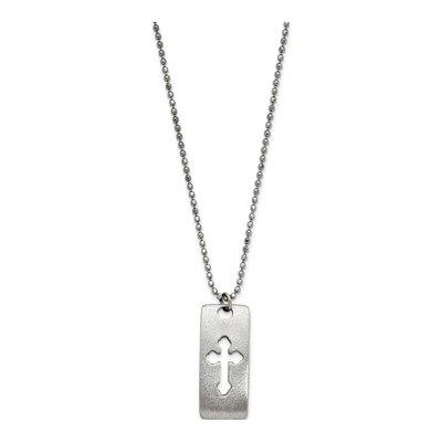 Cross Bracelet & Dog Tag Necklace Gift Set – view 2