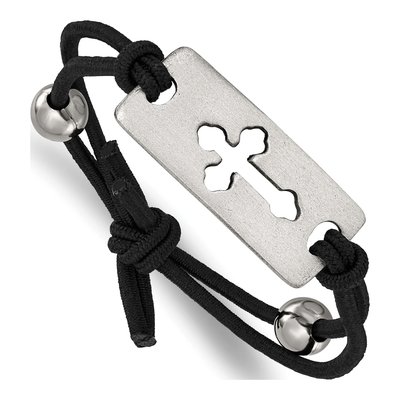 Cross Bracelet & Dog Tag Necklace Gift Set – view 3