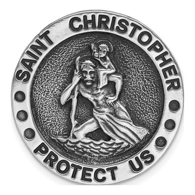 St. Christopher Protect Us Visor Clip Gift