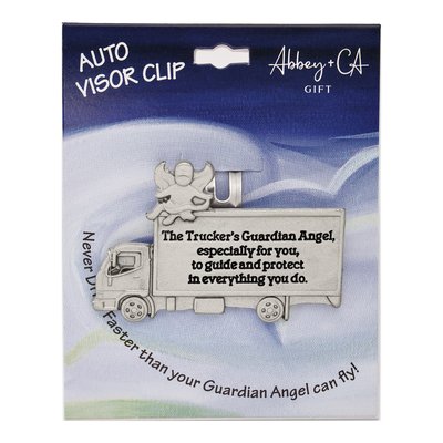 Truckers Guardian Angel Silver-Tone Visor Clip – view 3