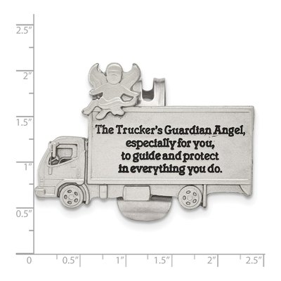 Truckers Guardian Angel Silver-Tone Visor Clip – view 4