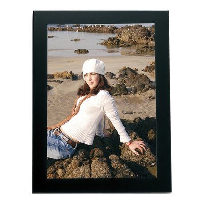 Black Aluminum 5x7 Engravable Photo Frame