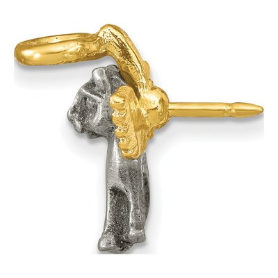 Pewter Cat Angel Memorial Lapel Pin – view 2