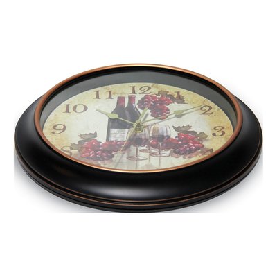 Valencia Wine & Grape Silent Wall Clock, 12 in – view 2
