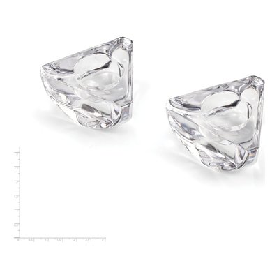 Fitz & Floyd Crystal Tea Light Holder Set of 2 – view 3