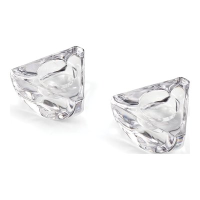 Fitz & Floyd Crystal Tea Light Holder Set of 2
