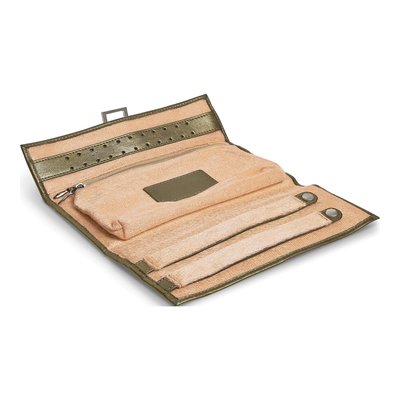Pewter Leather Jewelry Wallet with Zip Pouch – view 2