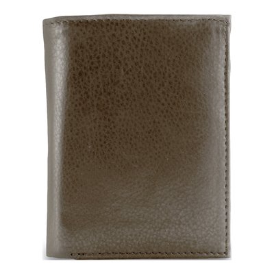 Men's Brown Leather 15-Slot Bi-Fold Wallet