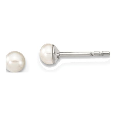 Sterling Silver Freshwater Pearl Stud Earrings