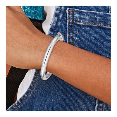 Sterling Silver Baby Bangle Bracelet – view 4