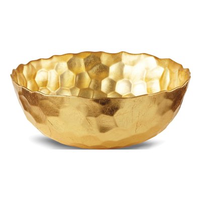 Large Odessa Golden Turkish Glass Bowl