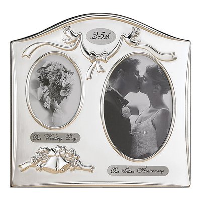 Silver-Plated 25th Anniversary Photo Frame – view 2
