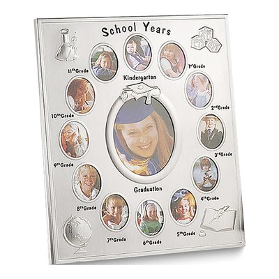 Silver-Plated School Years Photo Frame Gift