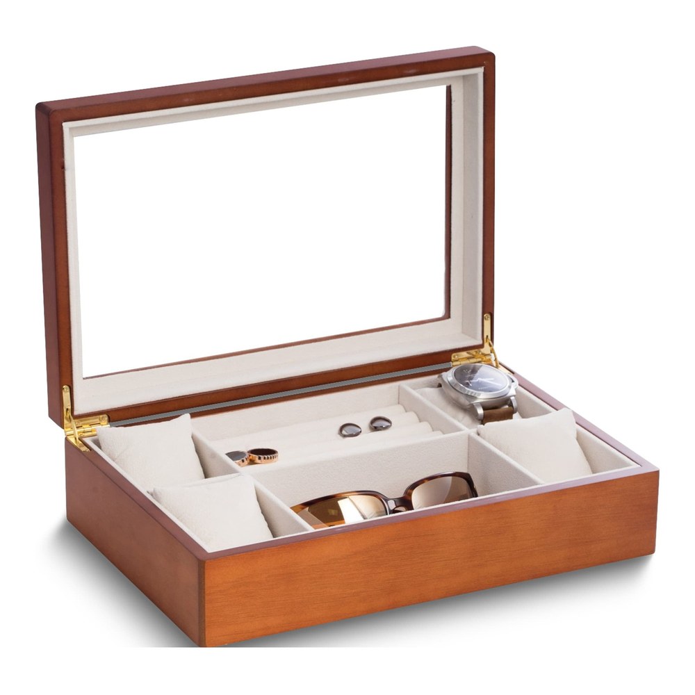 Wooden 4-Watch Case