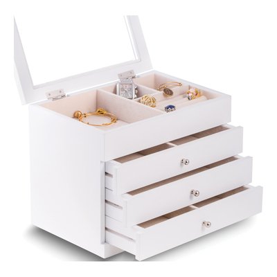 White Wood Jewelry Box – view 2