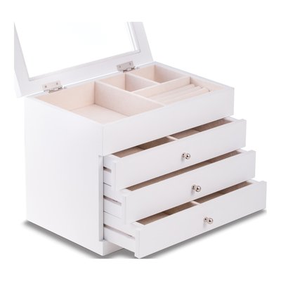 White Wood Jewelry Box – view 3