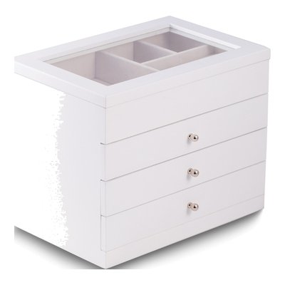 White Wood Jewelry Box