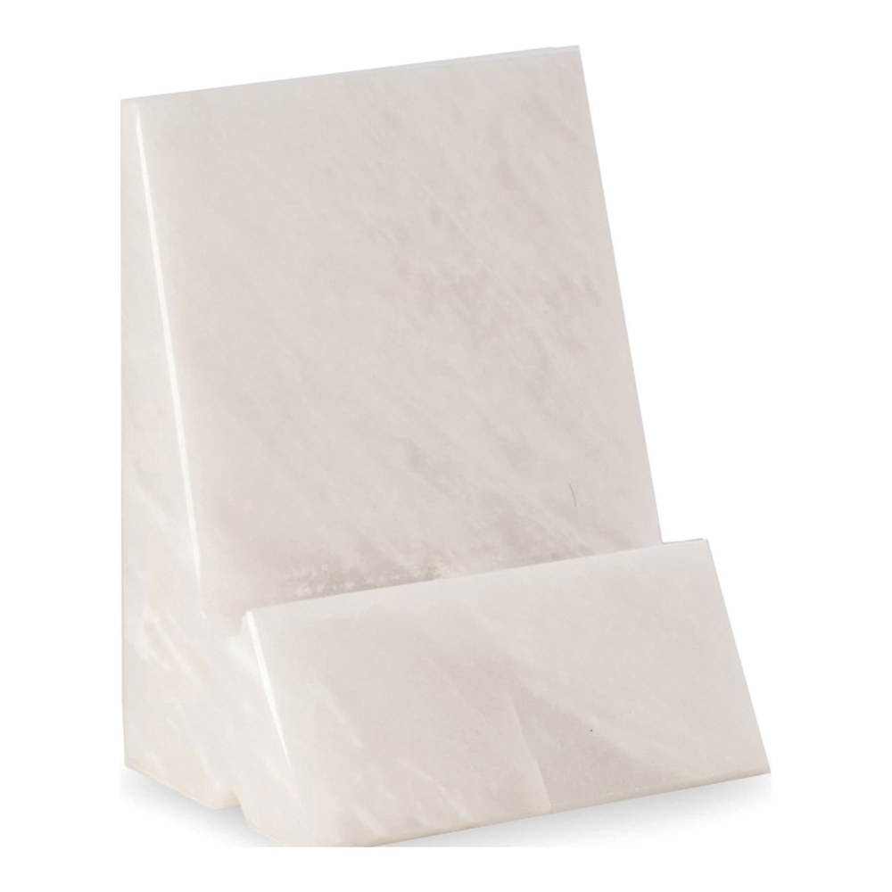White Marble Desktop Phone & Tablet Cradle