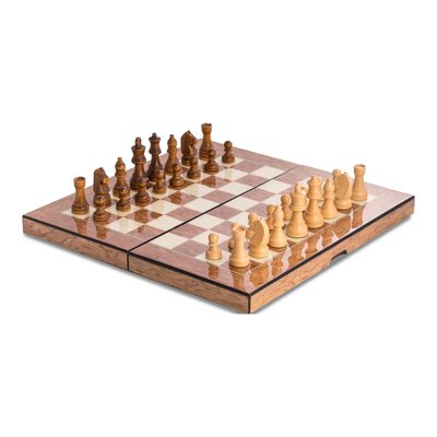 Wooden Backgammon, Chess & Checkers Game Set – view 2