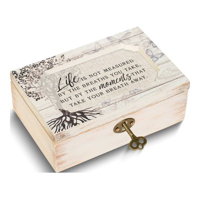Butterfly Musical Wooden Keepsake Frame Box