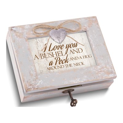 Bushel and a Peck Musical Sentiment Frame Box