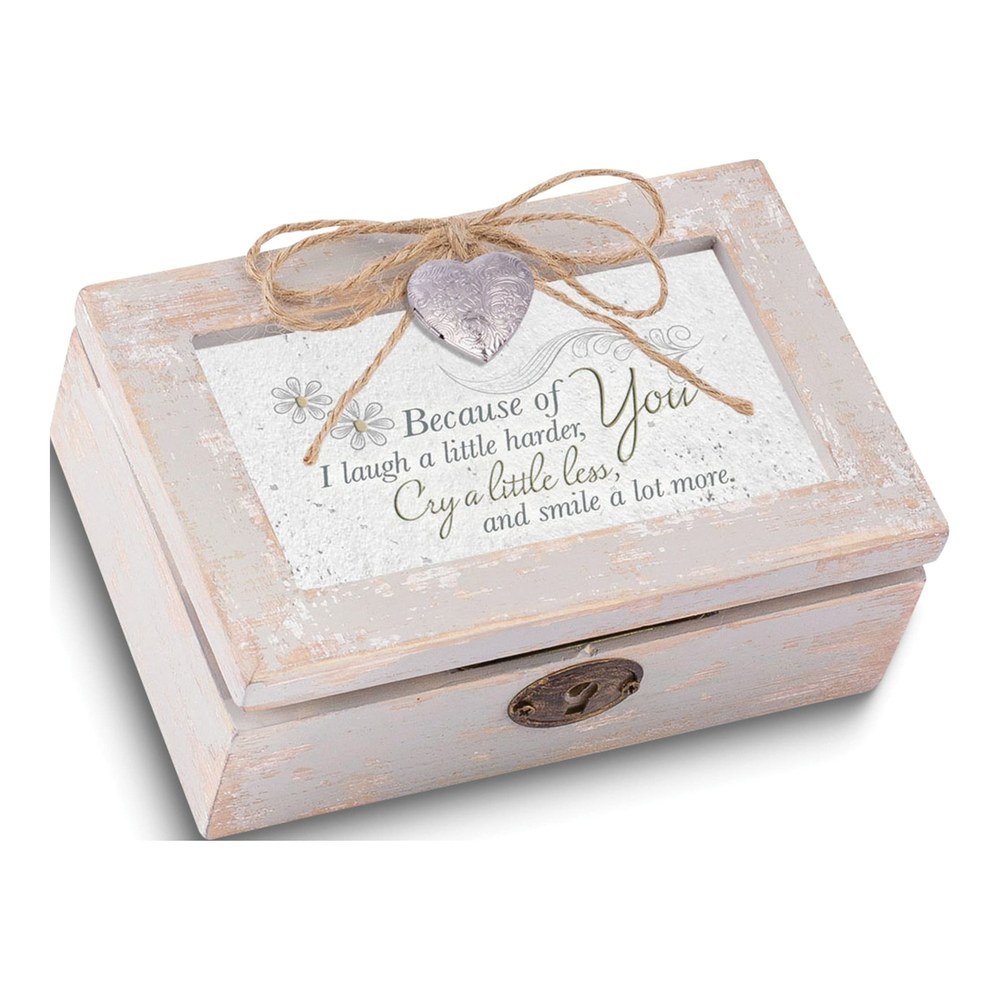 Wooden Musical Heart Locket Photo Frame Box