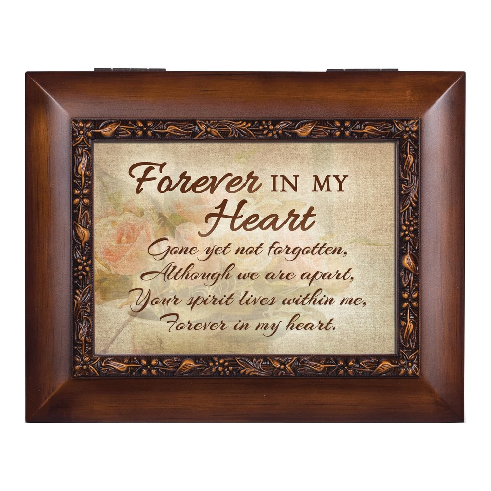 Forever in My Heart Memorial Urn Box with Photo Frame