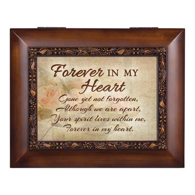 Forever in My Heart Memorial Urn Box with Photo Frame